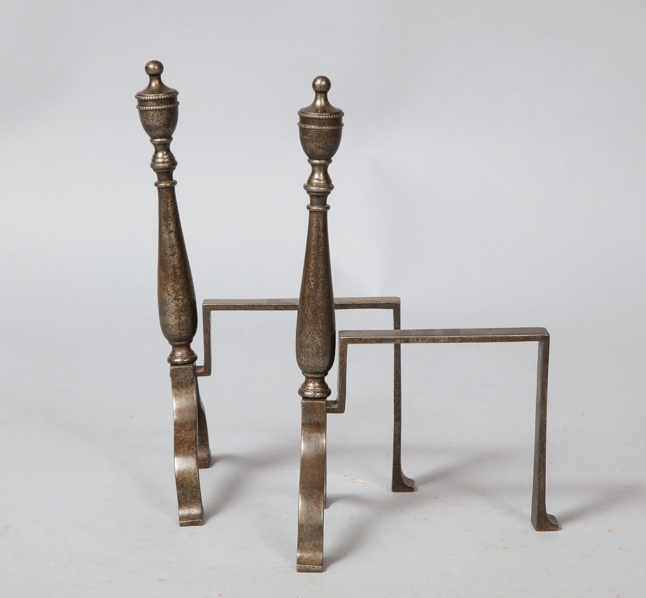 Pair of Georgian Steel Tool Rests In Good Condition For Sale In Greenwich, CT