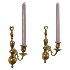 Ein Paar Wandleuchten im georgianischen Stil aus Bronze, 1940er–1960er Jahre