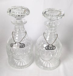 Pair of Georgian Style Liquor Decanters