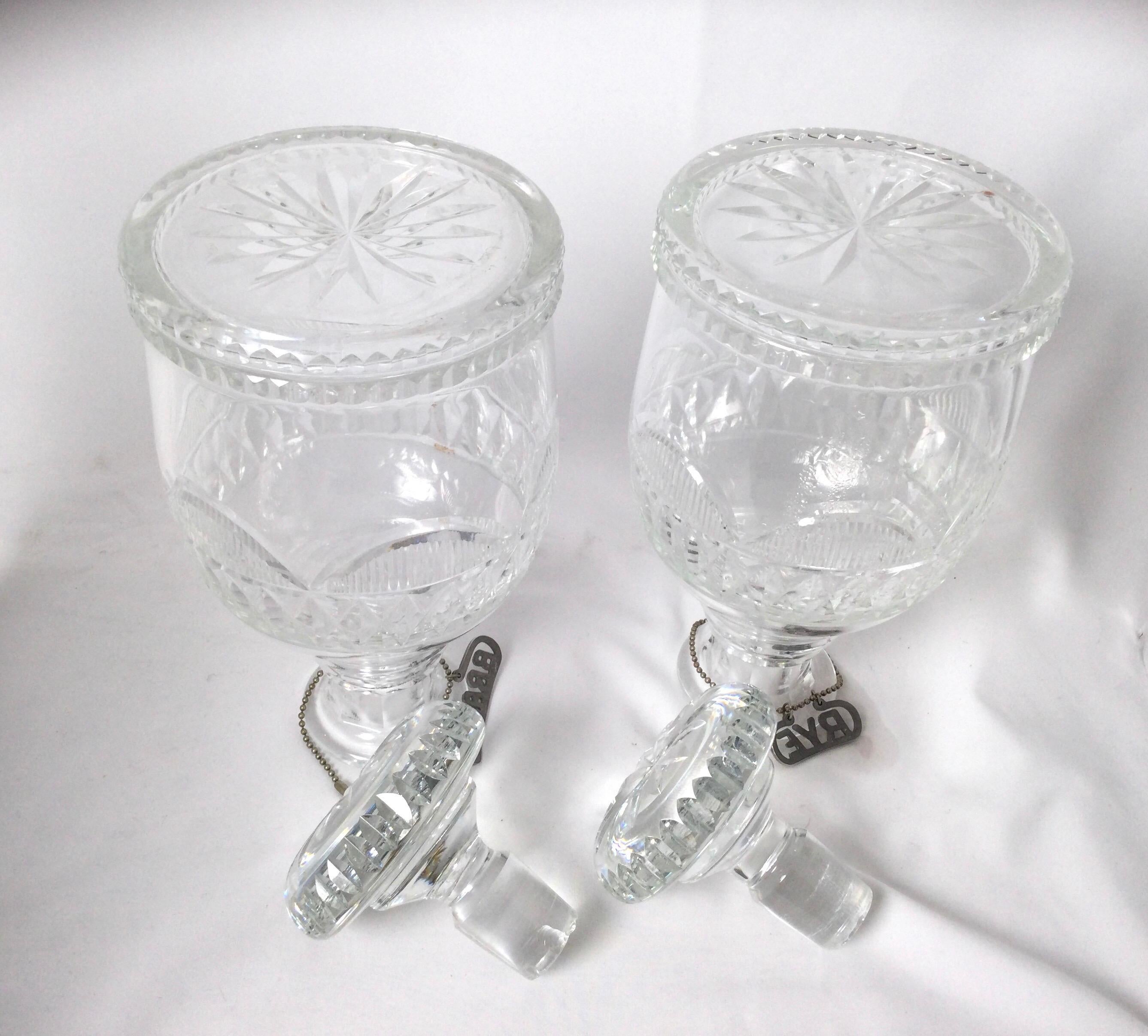 Pair of Georgian Style Liquor Decanters For Sale 1