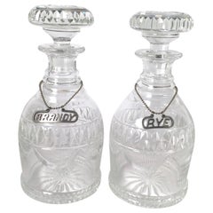 Pair of Georgian Style Liquor Decanters