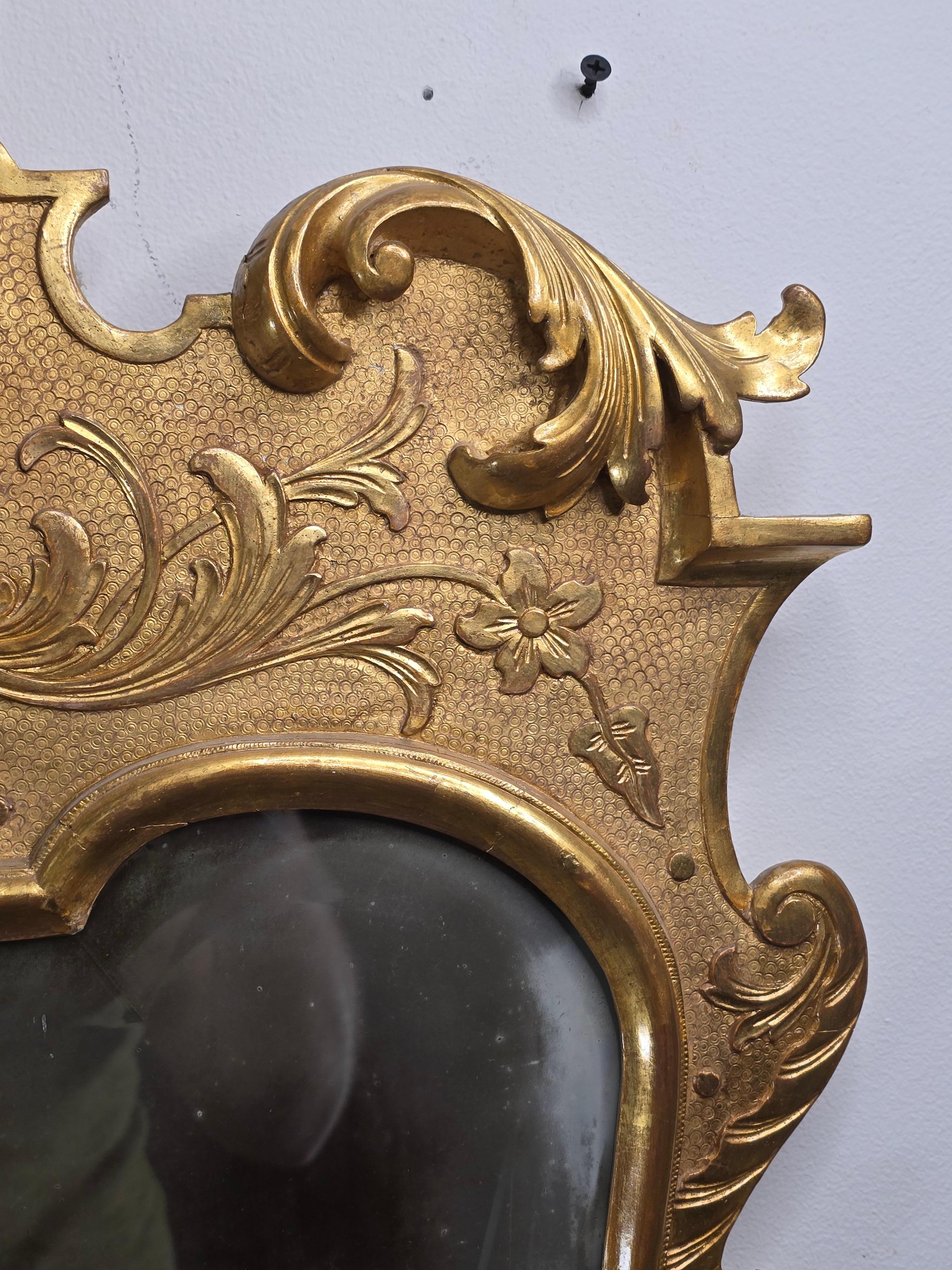 Pair of Georgian Style Split Plate Mirrors manner of John Belchier For Sale 2