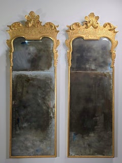 Pair of Georgian Style Split Plate Mirrors manner of John Belchier
