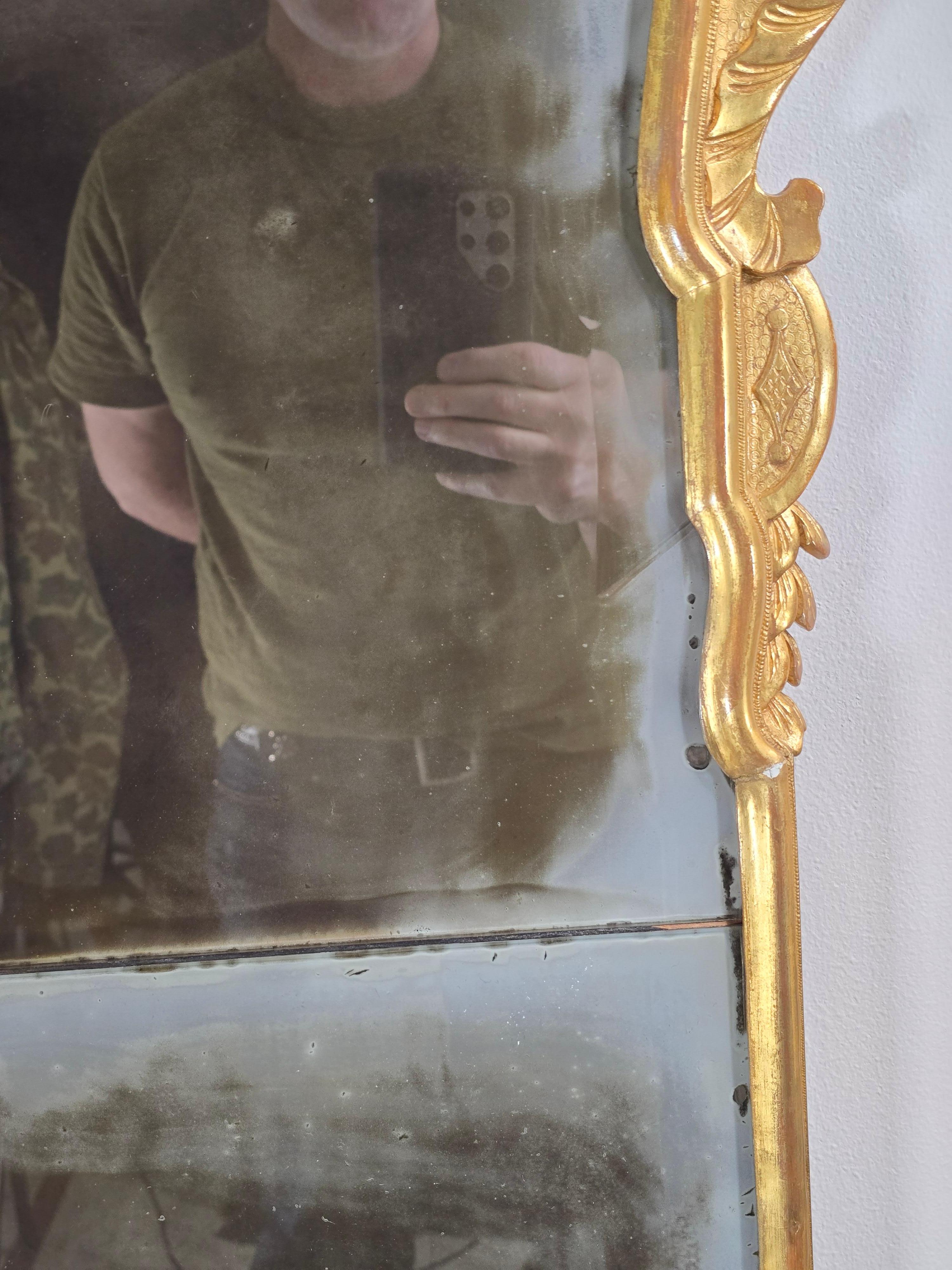Pair of Georgian Style Split Plate Mirrors manner of John Belchier In Good Condition For Sale In Kilmarnock, VA
