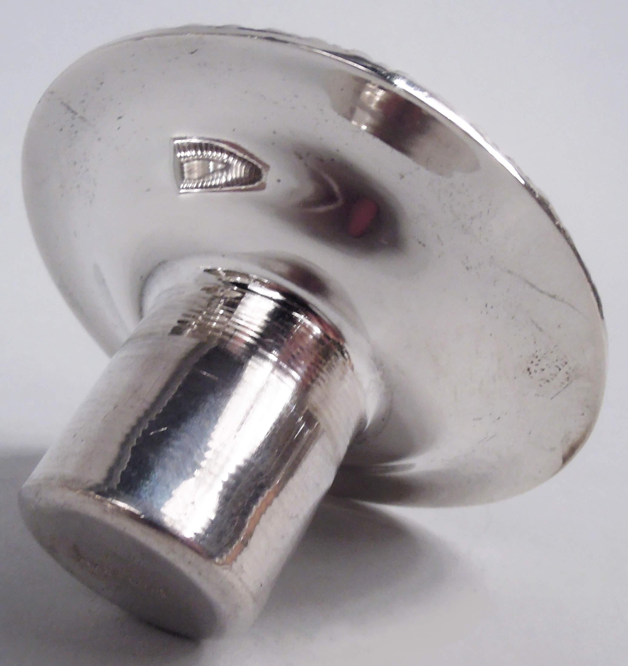 Calco Coppia di candelieri in argento sterling in stile georgiano di Currier & Roby in vendita