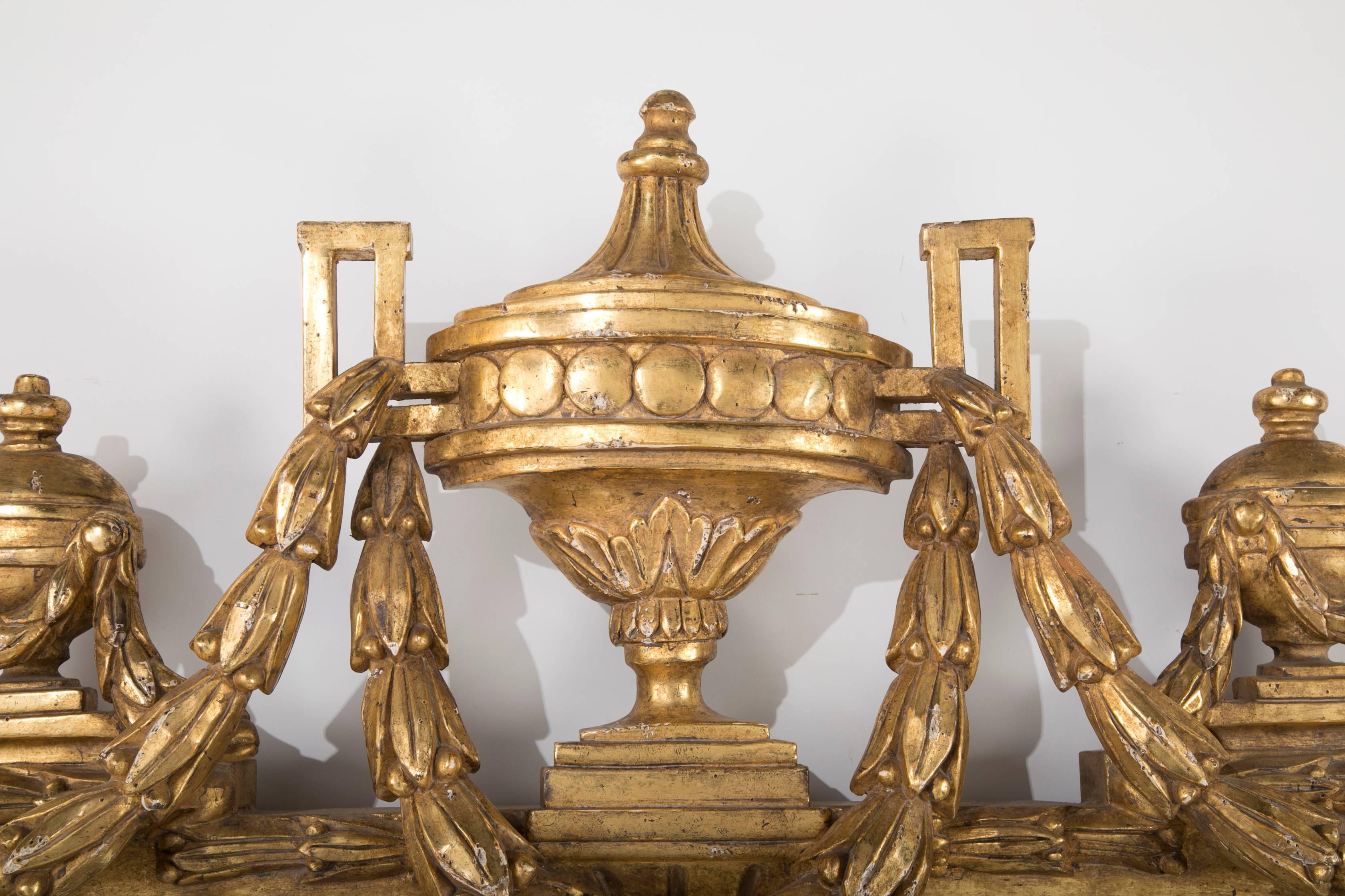 20th Century Pair of Georgian Style Water Gilt Mirrors