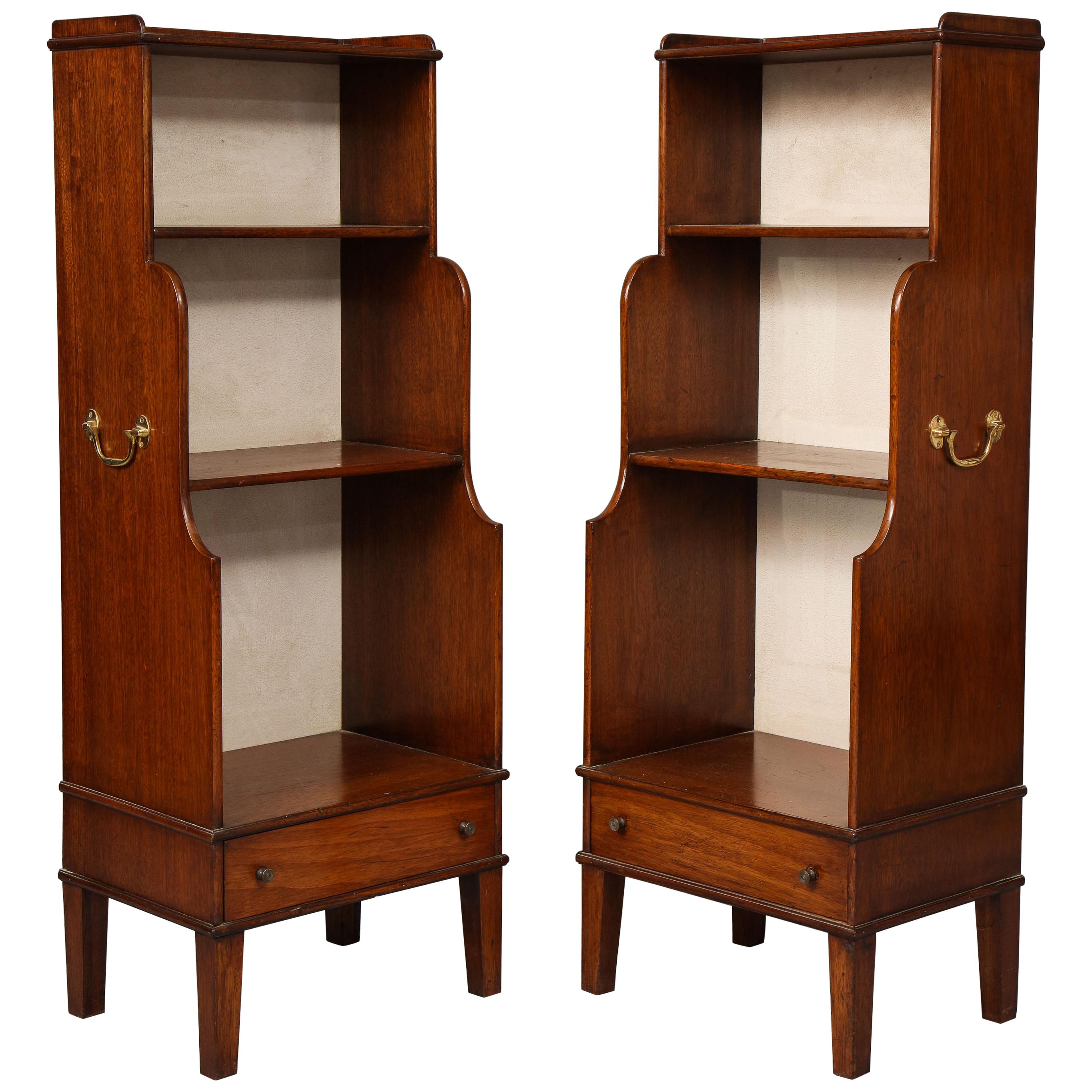 Pair of Contemporary Waterfall Bookcases For Sale at 1stDibs