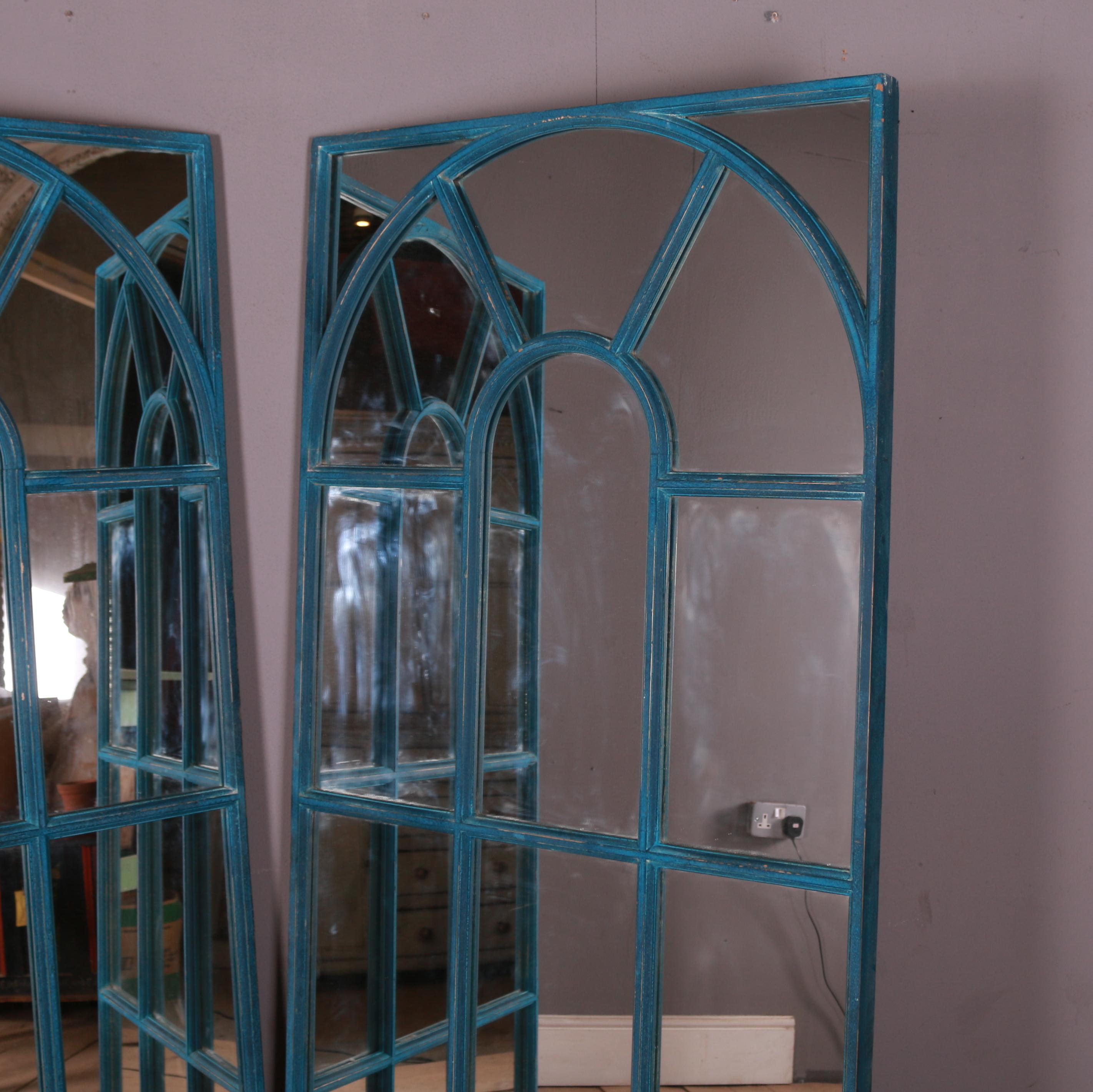 Large pair of painted Georgian style window mirrors. 1880.

Can be sold separately.

Dimensions
35.5 inches (90 cms) wide
2 inches (5 cms) deep
70.5 inches (179 cms) high.

    