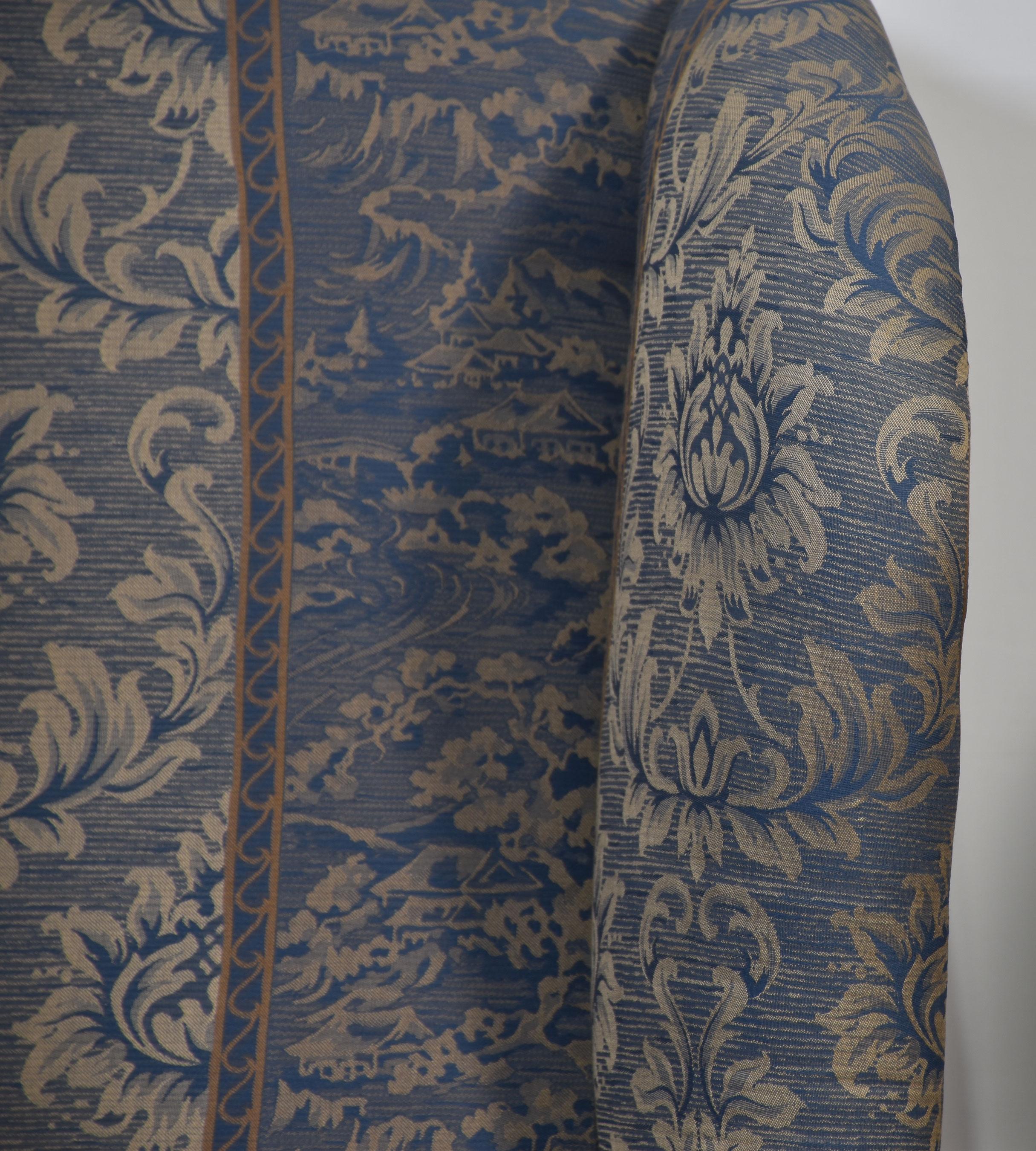 Pair of Georgian style wingback armchairs For Sale 2