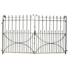 Used Pair of Georgian Style Wrought Iron Gates