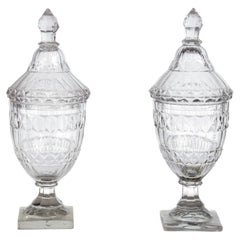 Pair of Georgian Sweetmeat Jars