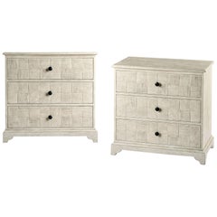 Pair of Georgian Whitewash Chests of Drawers