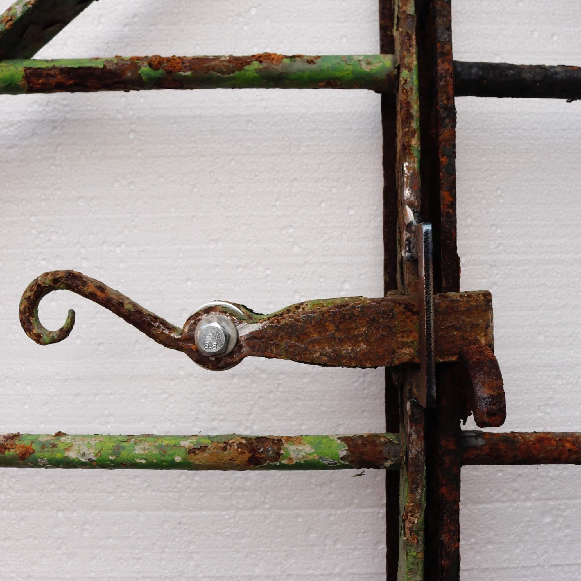 Pair of Georgian Wrought Iron Estate Gates In Fair Condition For Sale In Wormelow, Herefordshire