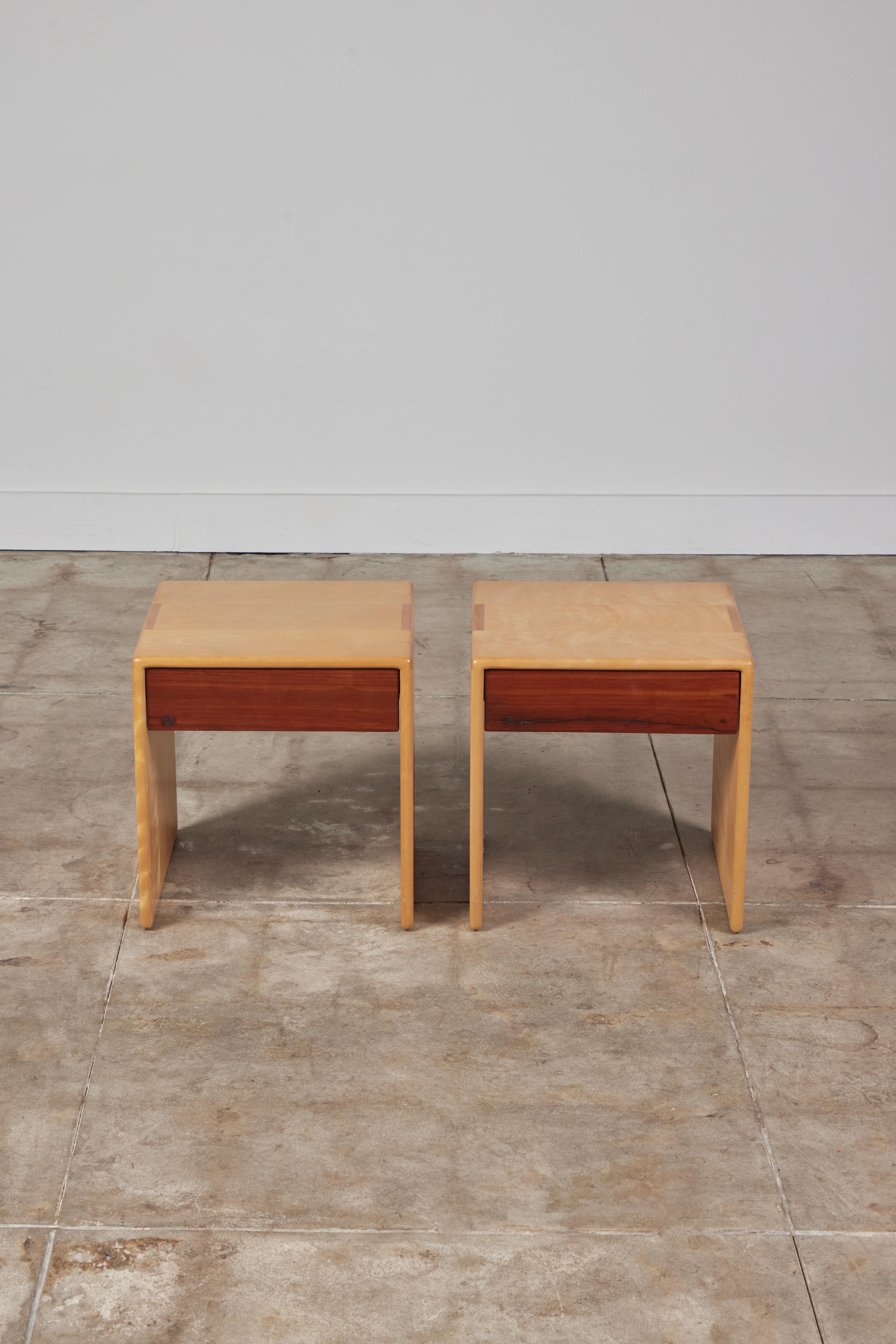 Mid-Century Modern Pair of Gerald McCabe Nightstands for Eon Furniture