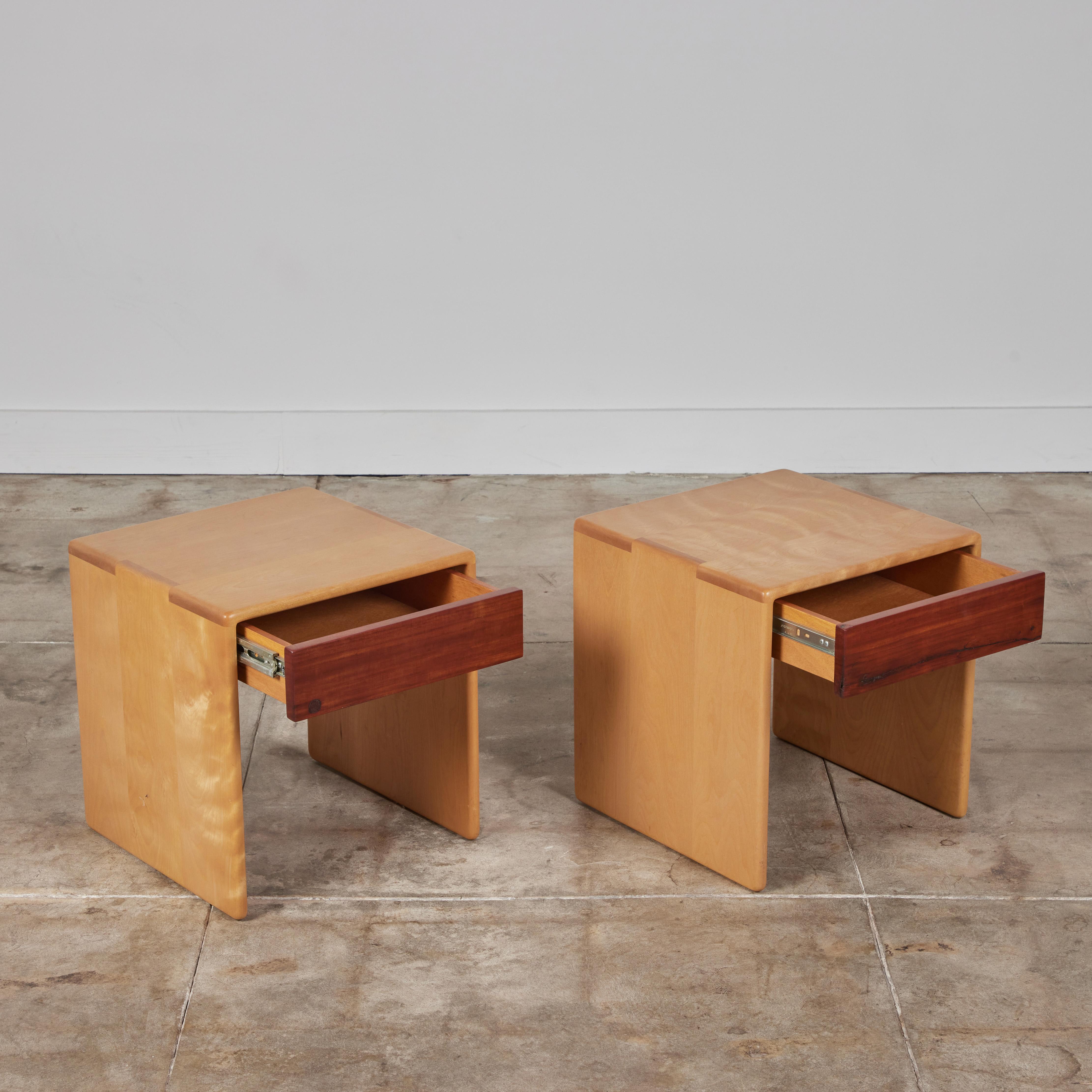 Pair of Gerald McCabe Nightstands for Eon Furniture In Excellent Condition In Los Angeles, CA