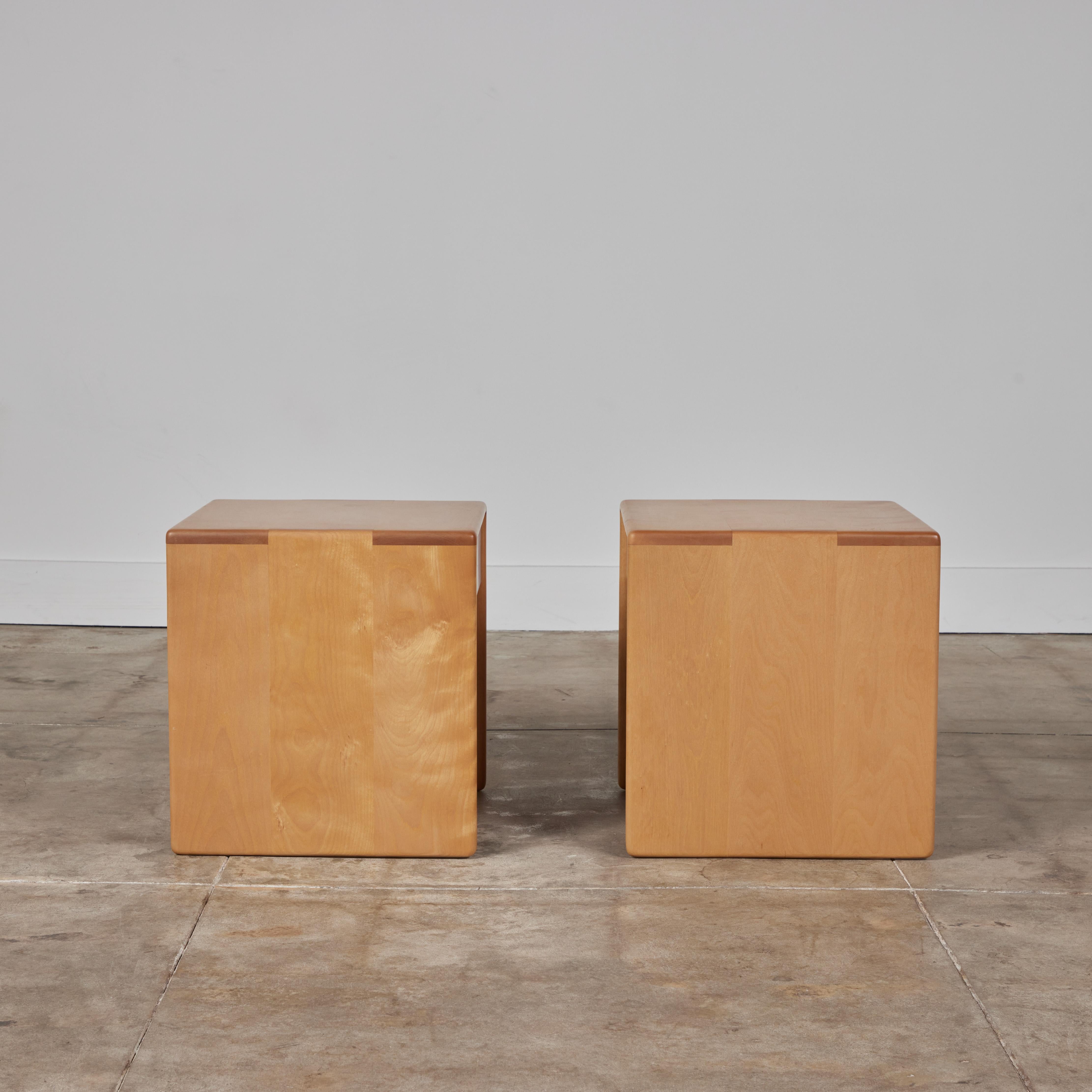 Late 20th Century Pair of Gerald McCabe Nightstands for Eon Furniture