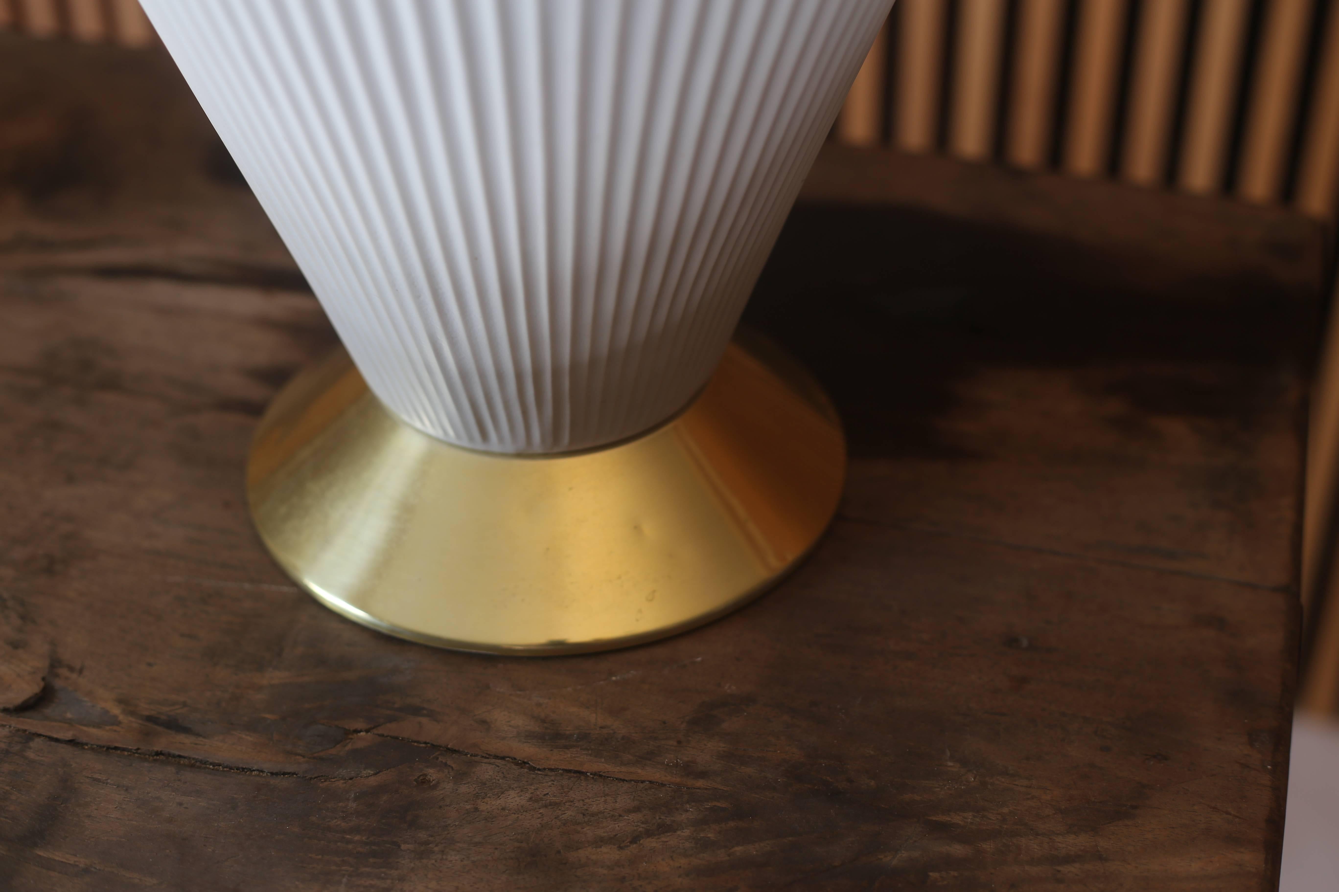 American Pair of Gerald Thurston for Lightolier Ceramic Table Lamps