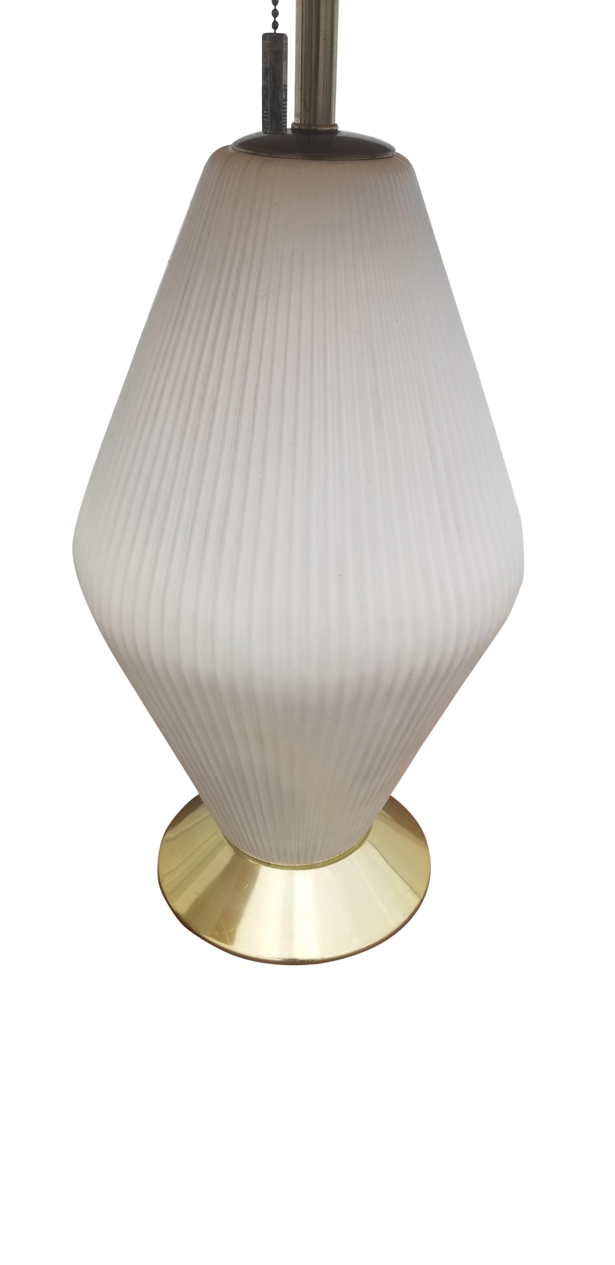 20th Century Pair of Gerald Thurston for Lightolier Porcelain Lamps
