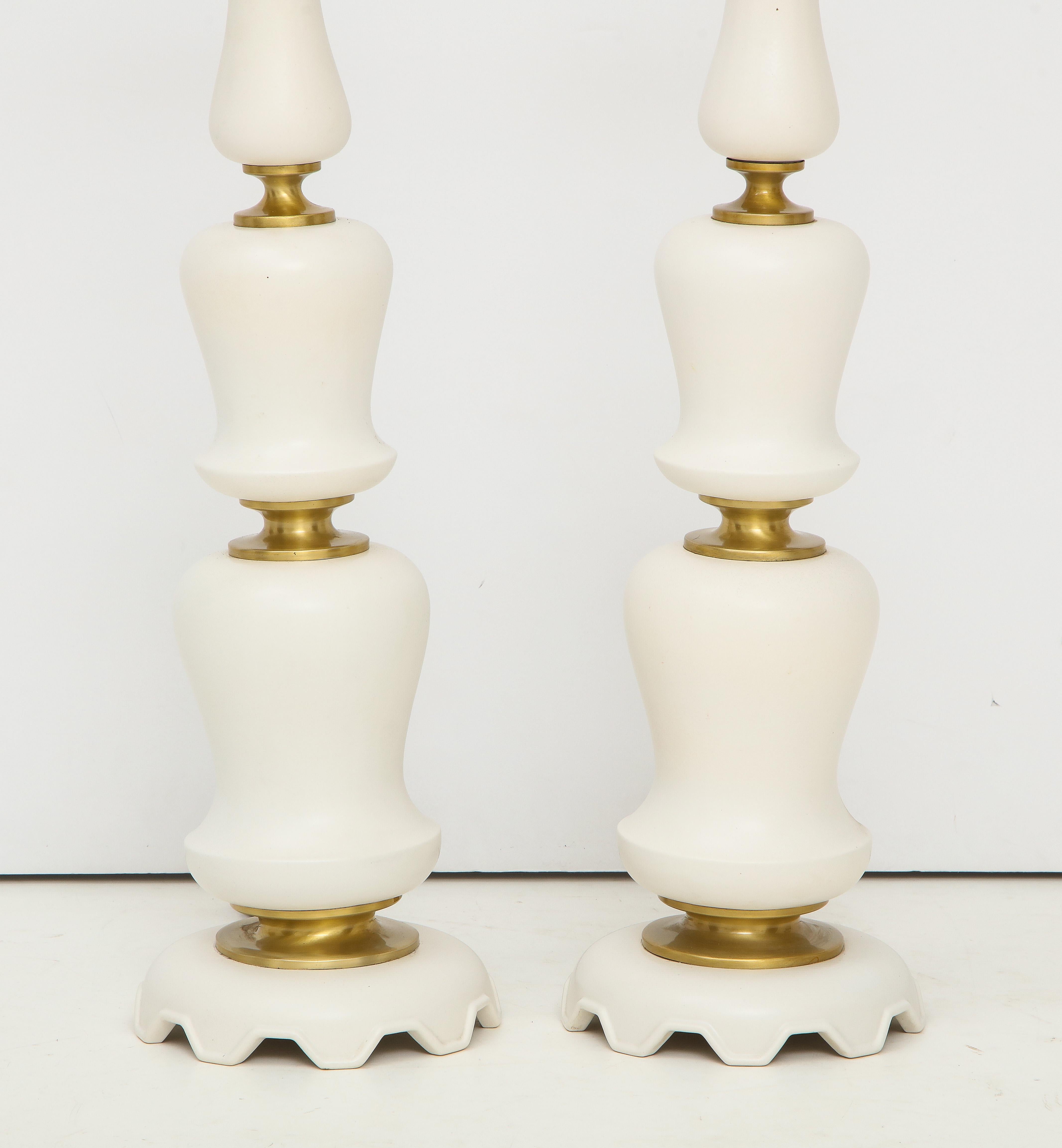 Mid-Century Modern Paire de lampes Gerald Thurston en vente