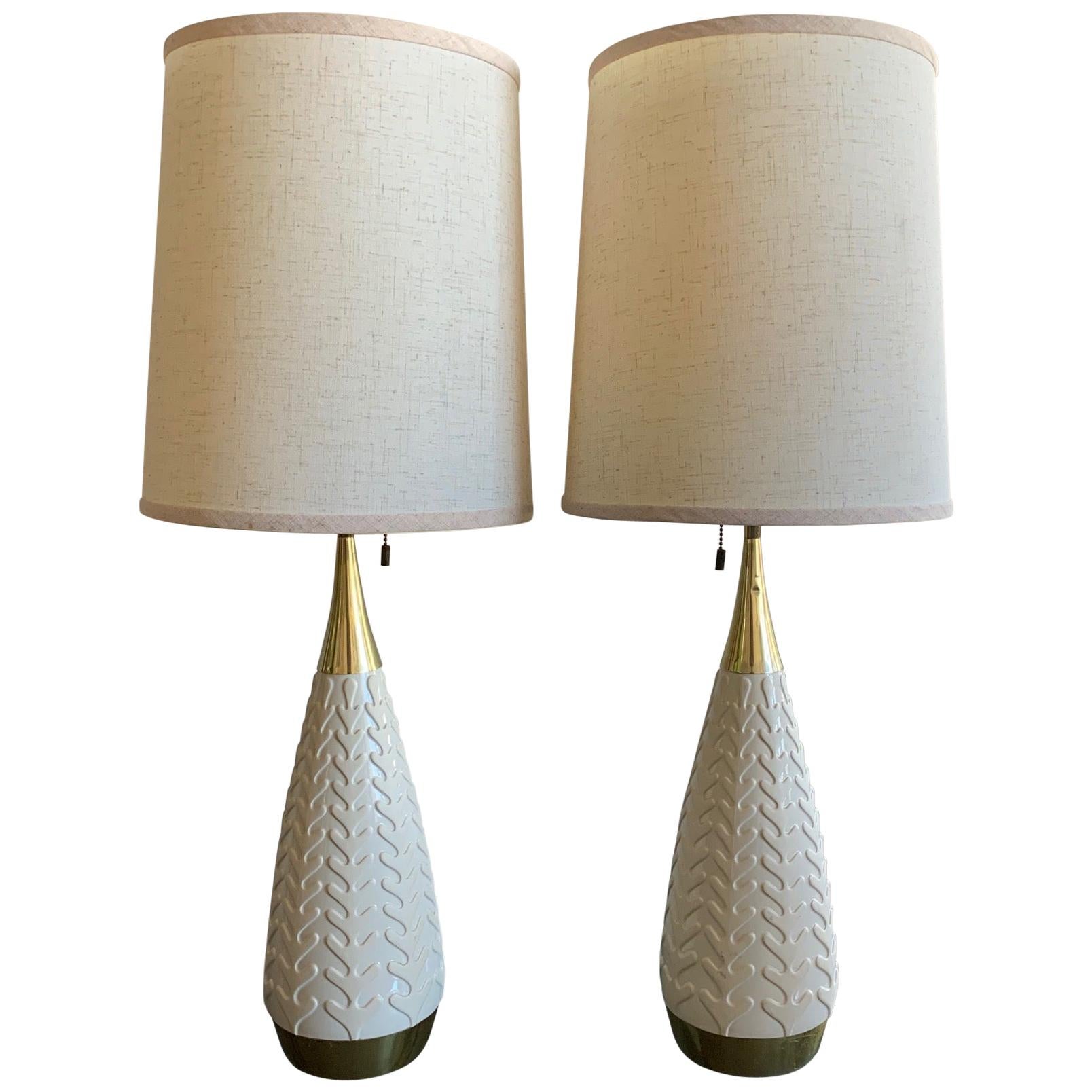 Pair of Gerald Thurston Lightolier Table Lamps