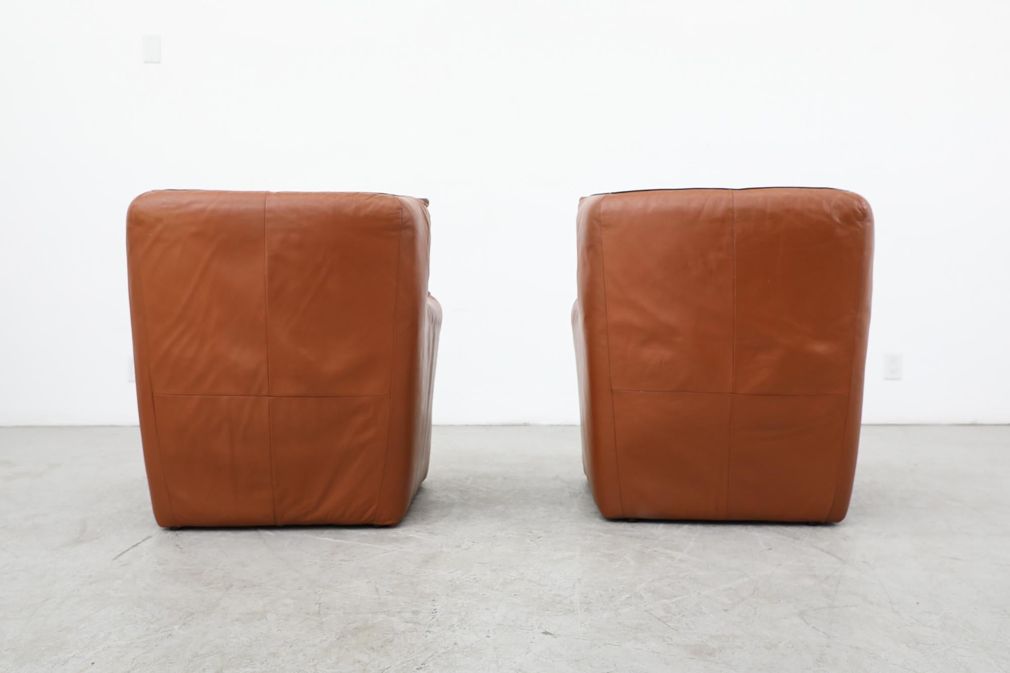 Pair of Gerard Van Den Berg High Back Lounge Chairs 1