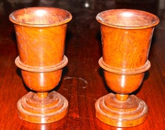 Pair of German Art Deco Treen Ware Urns