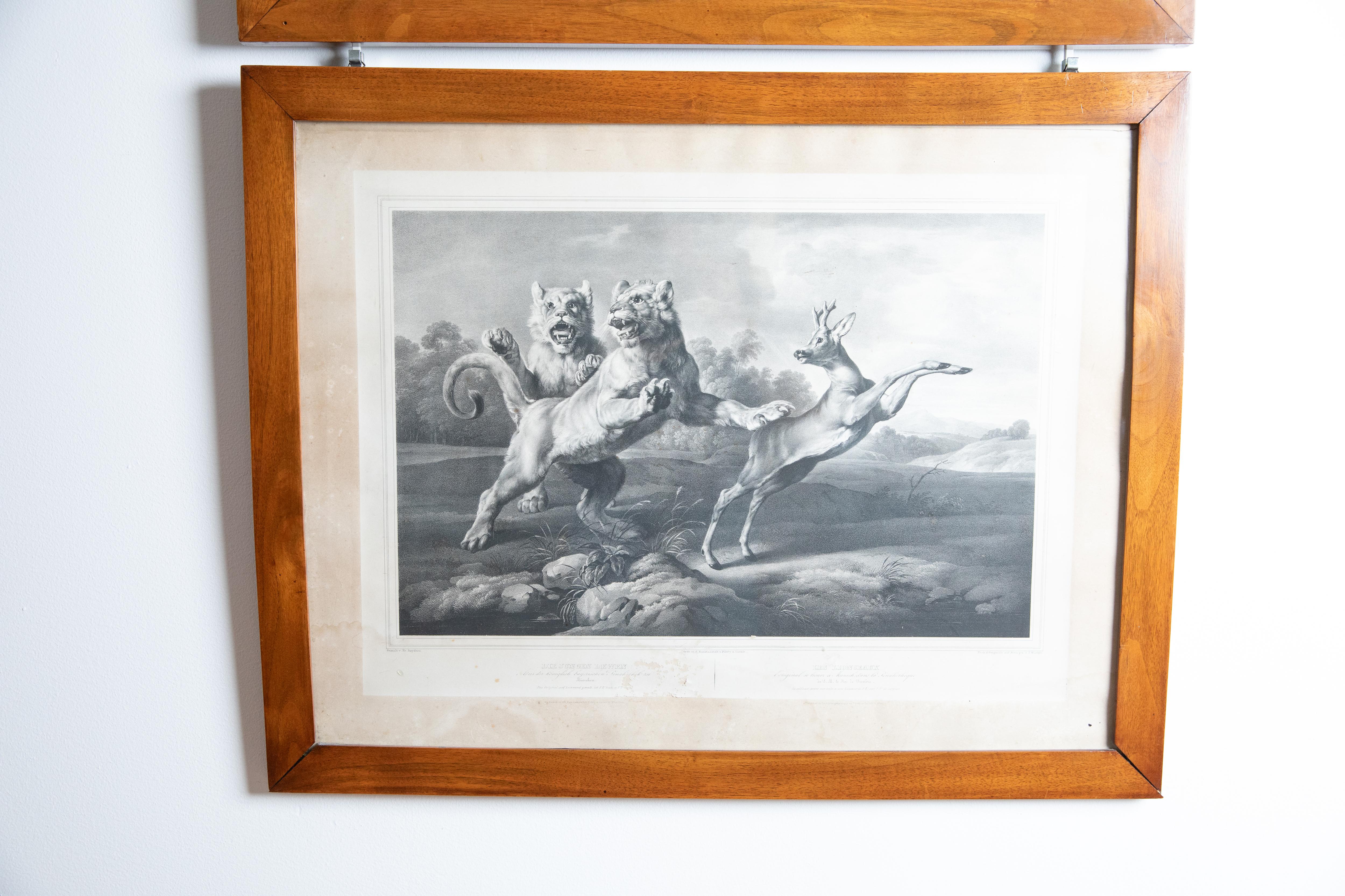 Pair of German Framed Engravings, 
