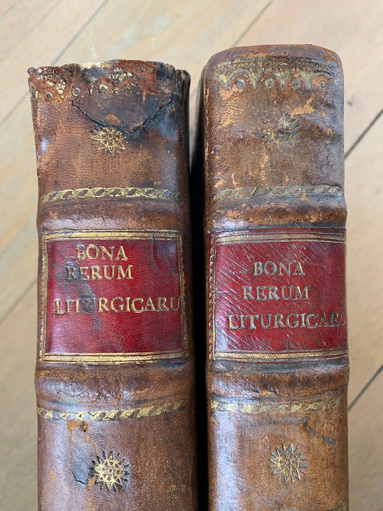 Pair of German Leather Bound Books, 