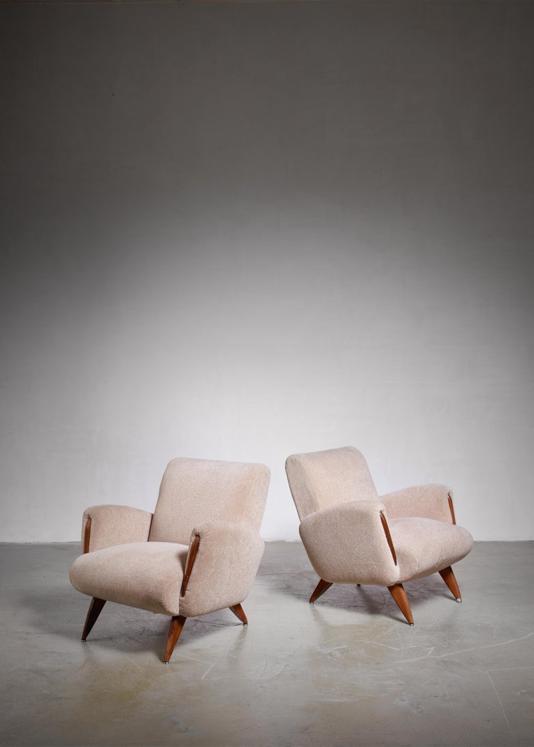 Pair of German Lounge Chairs, 1950s For Sale at 1stDibs