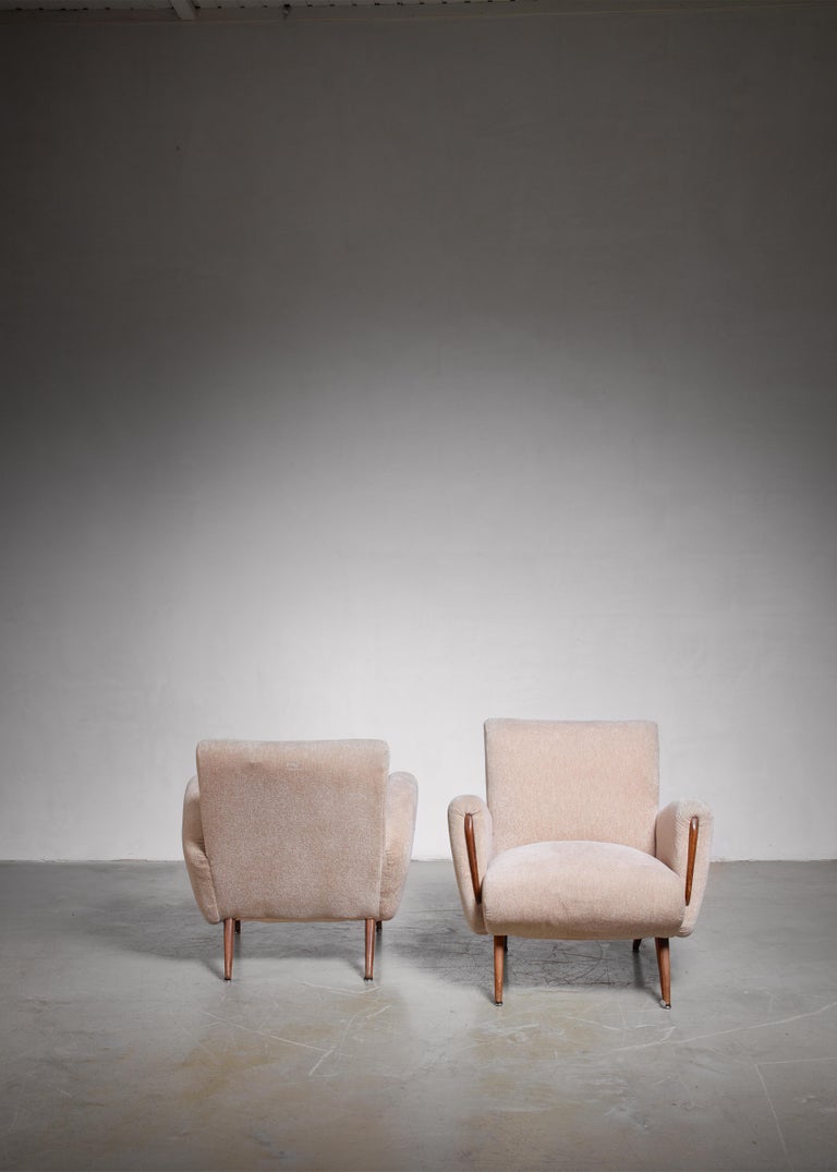 Pair of German Lounge Chairs, 1950s For Sale at 1stDibs