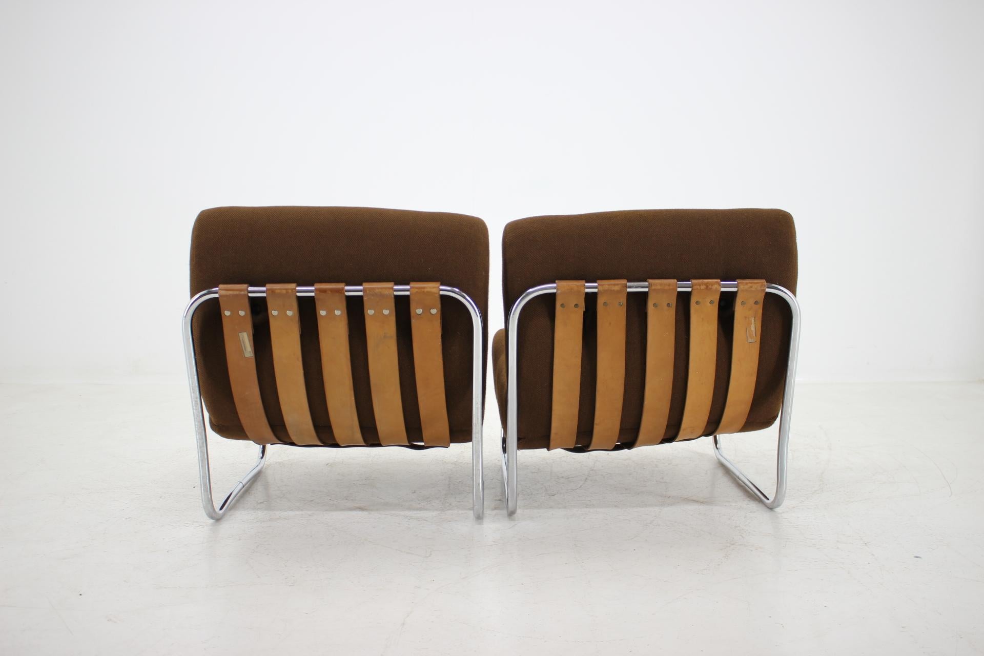 Pair of German Lounge Chairs, 1970 1