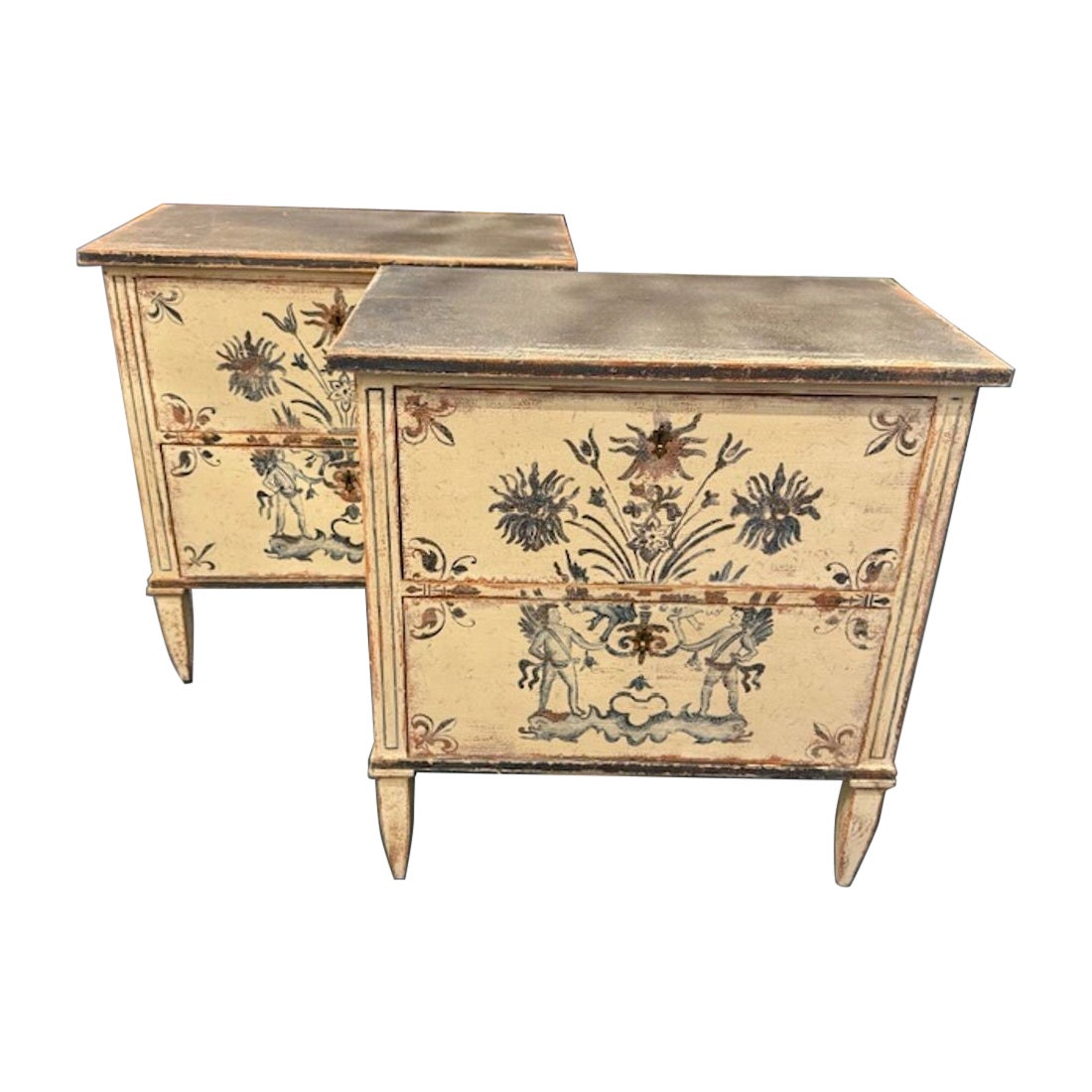 Pair of German Neo-Classical Style Side Tables