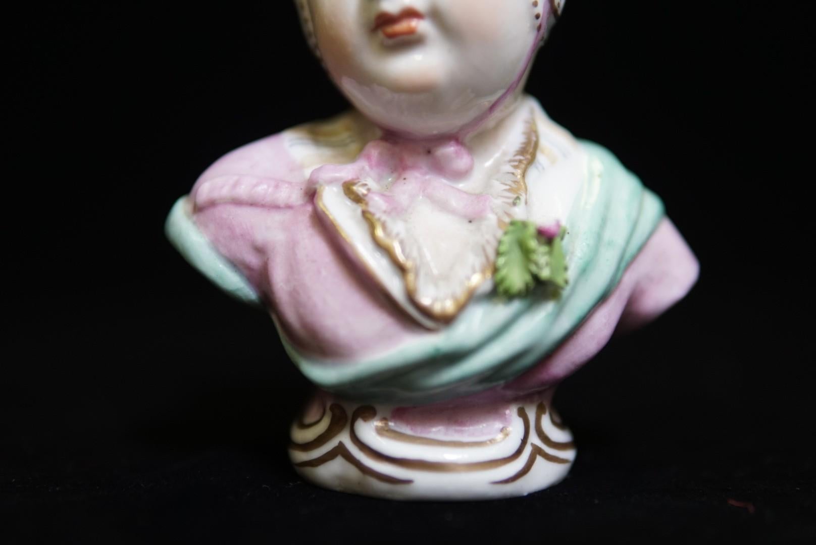 Pair of German Porcelain Bust of Babies 1