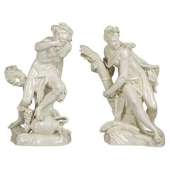 Pair of German Porcelain Figures of Bacchus and Ceres, Nymphenburg, circa 1900