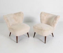 Paire de chaises à pantoufles allemandes Circa 1950