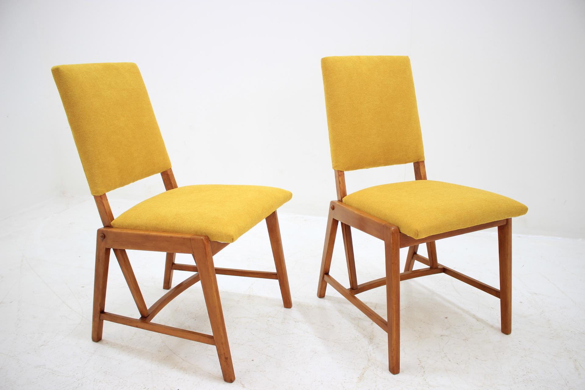 Late 20th Century Pair of German Small Design Chairs, 1970s For Sale