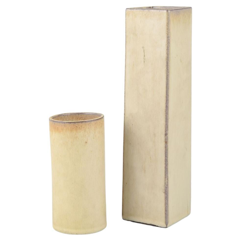 Pair of German Studio Pottery Vases. Mid-20th C.