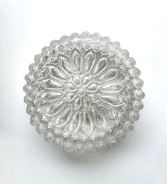 Pair of German Vintage Blown Glass Ceiling or Wall Lights Flushmounts, 1960s