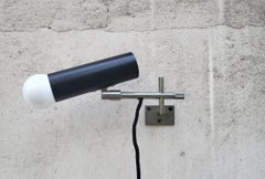 Pair of German Vintage Minimalist Adjustable Wall Ceiling Spots Lights, 1960s