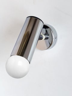 Pair of German Vintage Minimalist Adjustable Wall Lights Sconces, 1970s