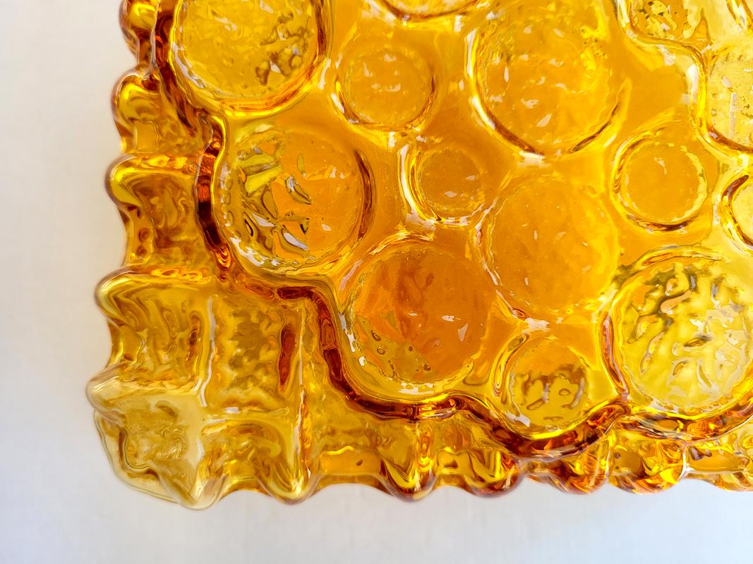 Pareja de plafones o apliques de cristal vintage alemán, años 60 Moderno de mediados de siglo en venta