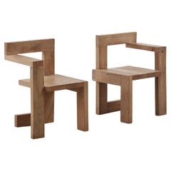 Coppia di sedie Steltman di Gerrit Rietveld - Paesi Bassi, 1963