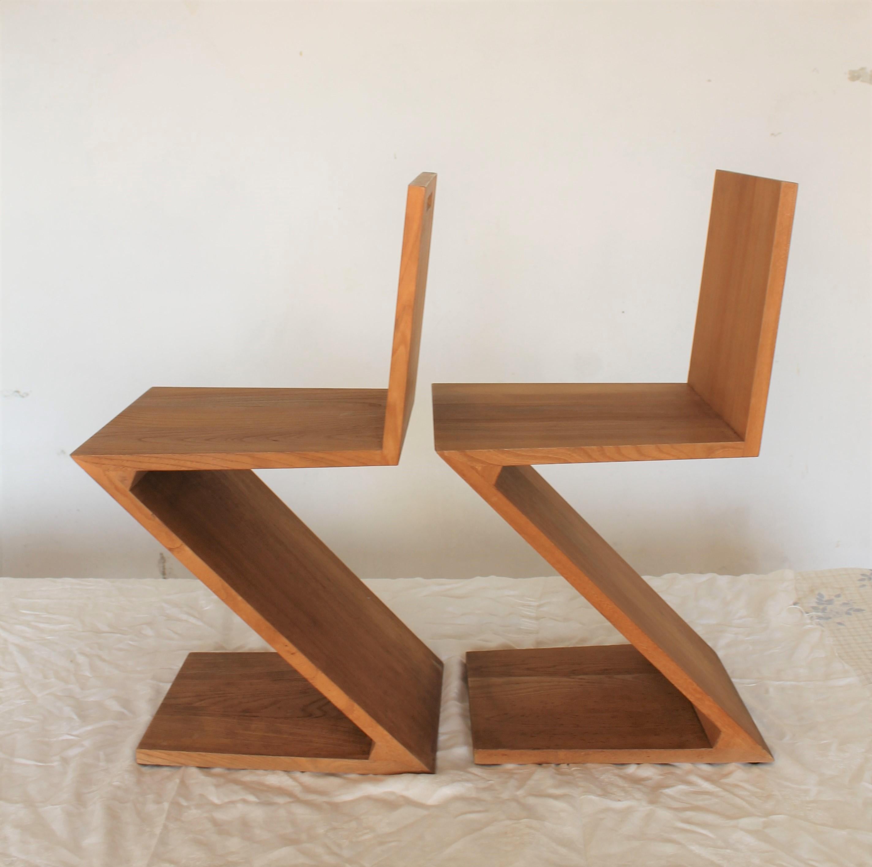 Paire de chaises Gerrit Rietveld 