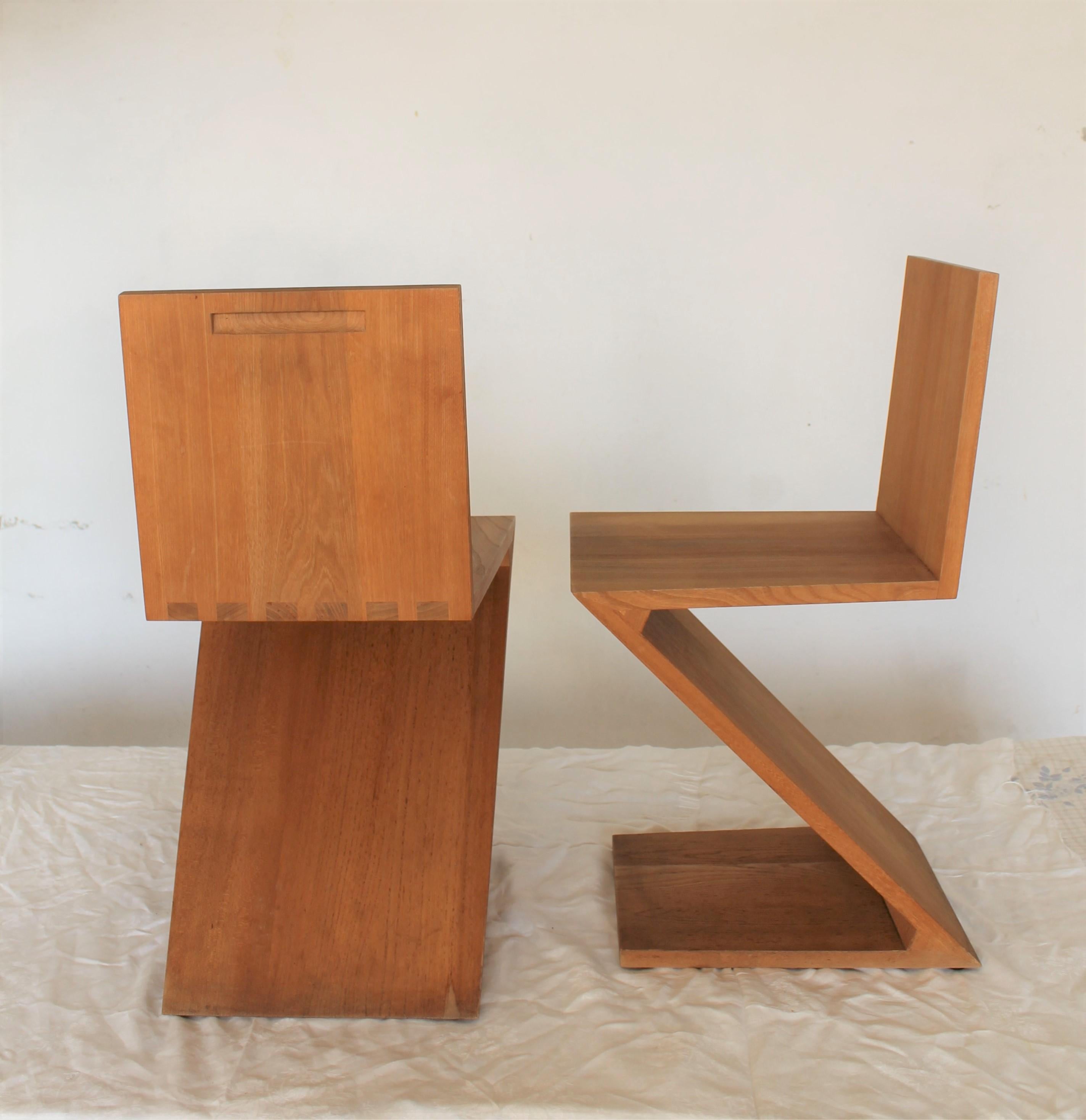De Stijl Paire de chaises Gerrit Rietveld 