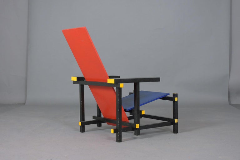 Pair of Gerrit Rietveld Chairs For Sale 4