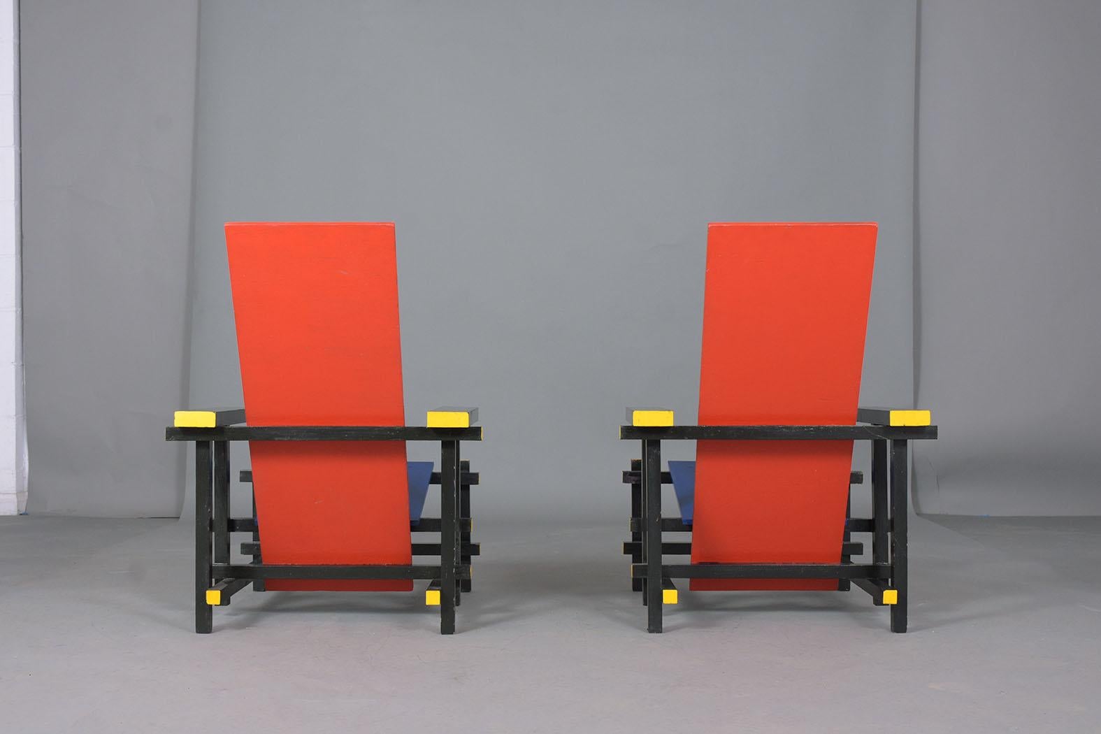 Pair of Gerrit Rietveld Chairs 7