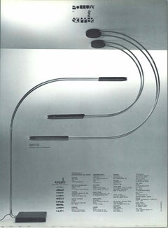 Pair of Gesto Wall or Ceiling Lamps by Bruno Gecchelin for Skipper, Italy 1970