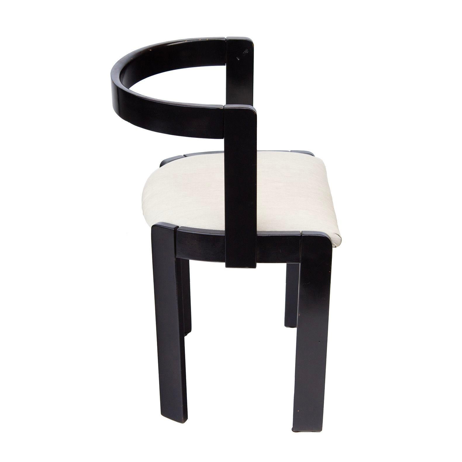 Pair of Gestural Dining Chairs by International Furniture Corp For Sale 5