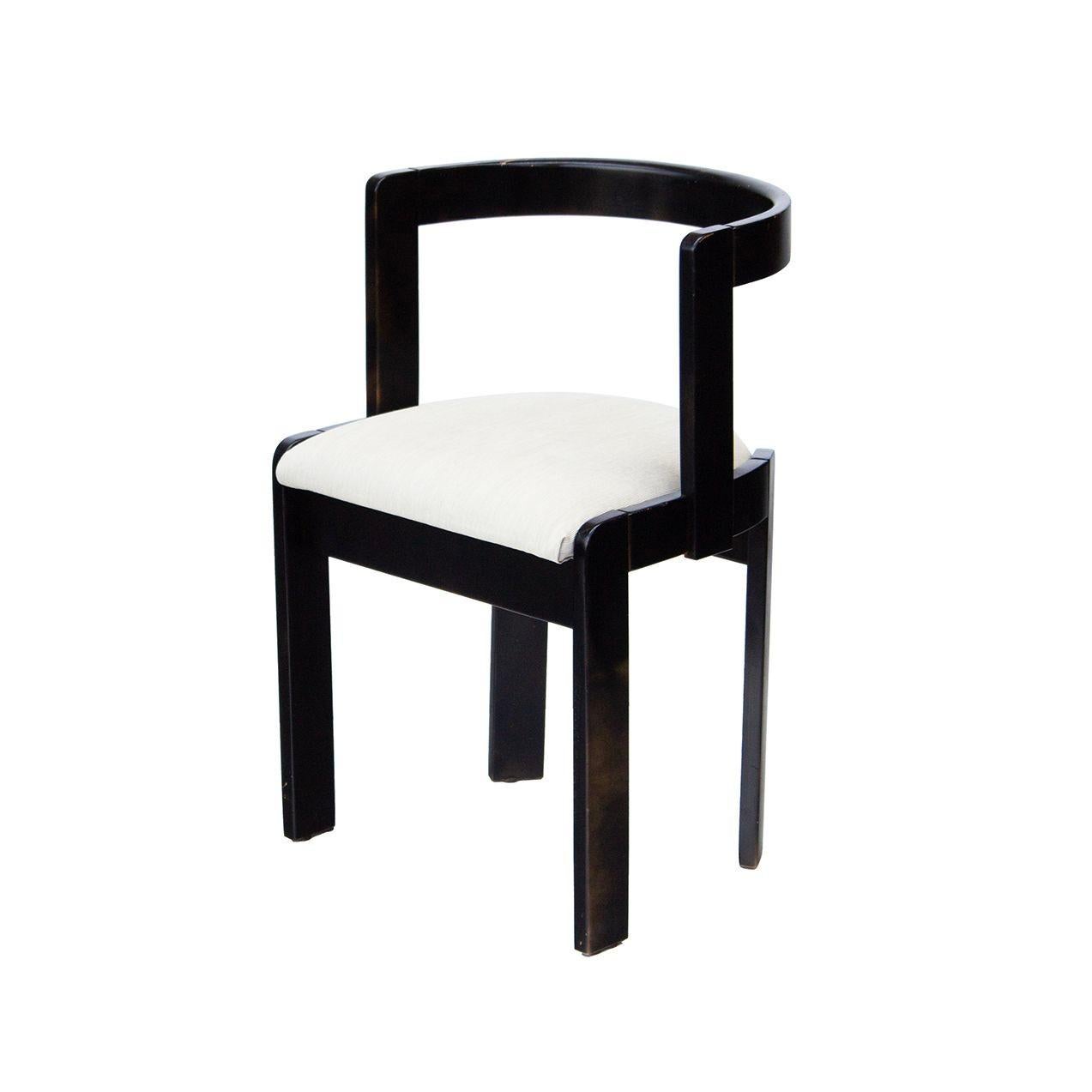 Pair of Gestural Dining Chairs by International Furniture Corp For Sale 8