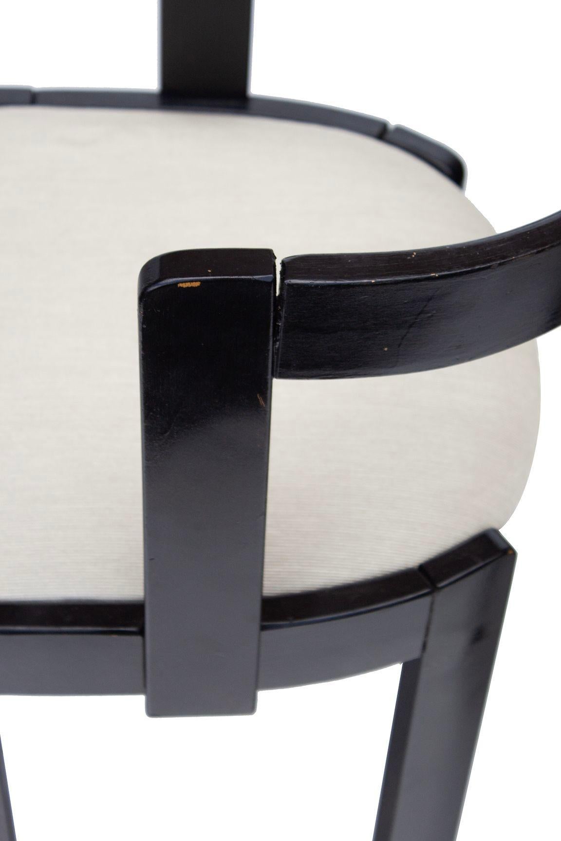 Pair of Gestural Dining Chairs by International Furniture Corp For Sale 1